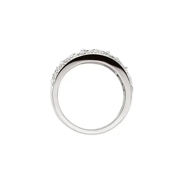 0,5 Karat natürlicher Diamant 14K Weißgold Ring im Zustand „Neu“ im Angebot in West Palm Beach, FL