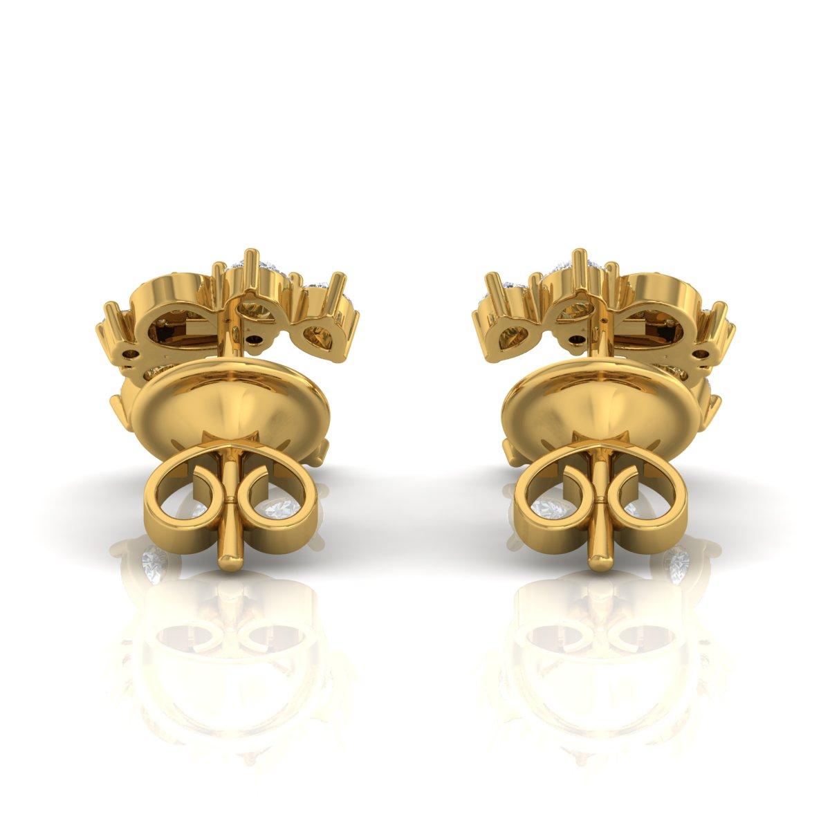 Details
Item Code :- GEE-1125
Gross Wt. :- 3.22 gm
18k Yellow Gold Wt. :- 3.10 gm
Natural Diamond Wt. :- 0.60 Ct. ( AVERAGE DIAMOND CLARITY SI1-SI2 & COLOR H-I )
Earrings Size :- 12 mm approx.

✦ Sizing
.....................
We can adjust most items