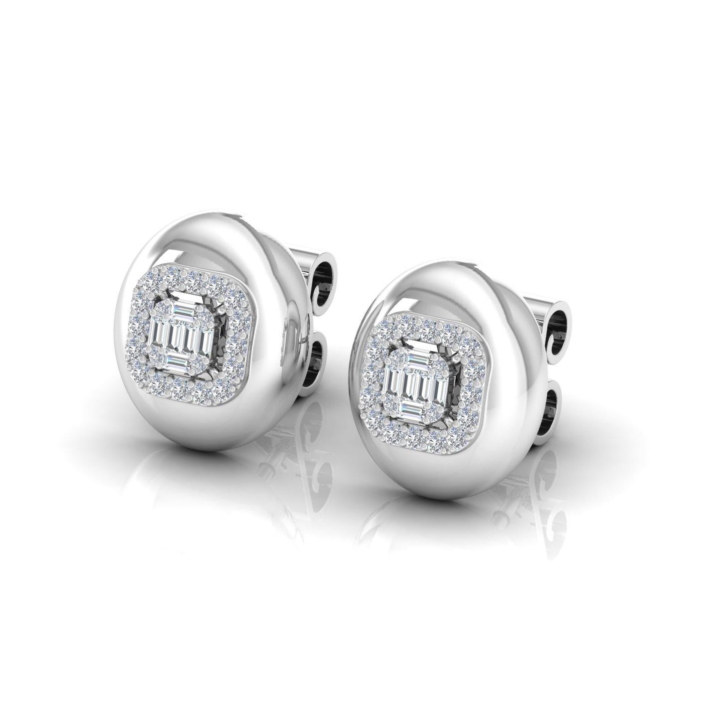 0.6 carat diamond earrings