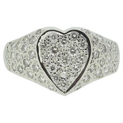 0.60 Carat Diamond Cluster Heart Ring 0.60 Carat Diamond Cluster Heart Ring