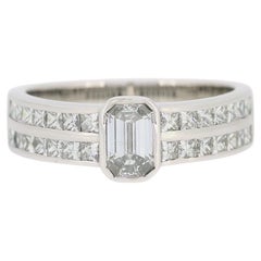 0.60 Carat Emerald Cut Diamond Solitaire Ring