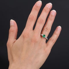 0.60 Carat Emerald Diamonds 18 Karat Yellow Gold Engagement Ring