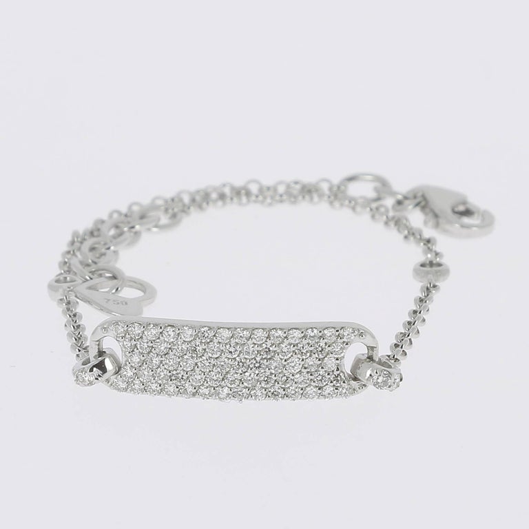 0.60 Carat Round Diamonds Bracelets Gold Chain Bracelets Diamond Gold