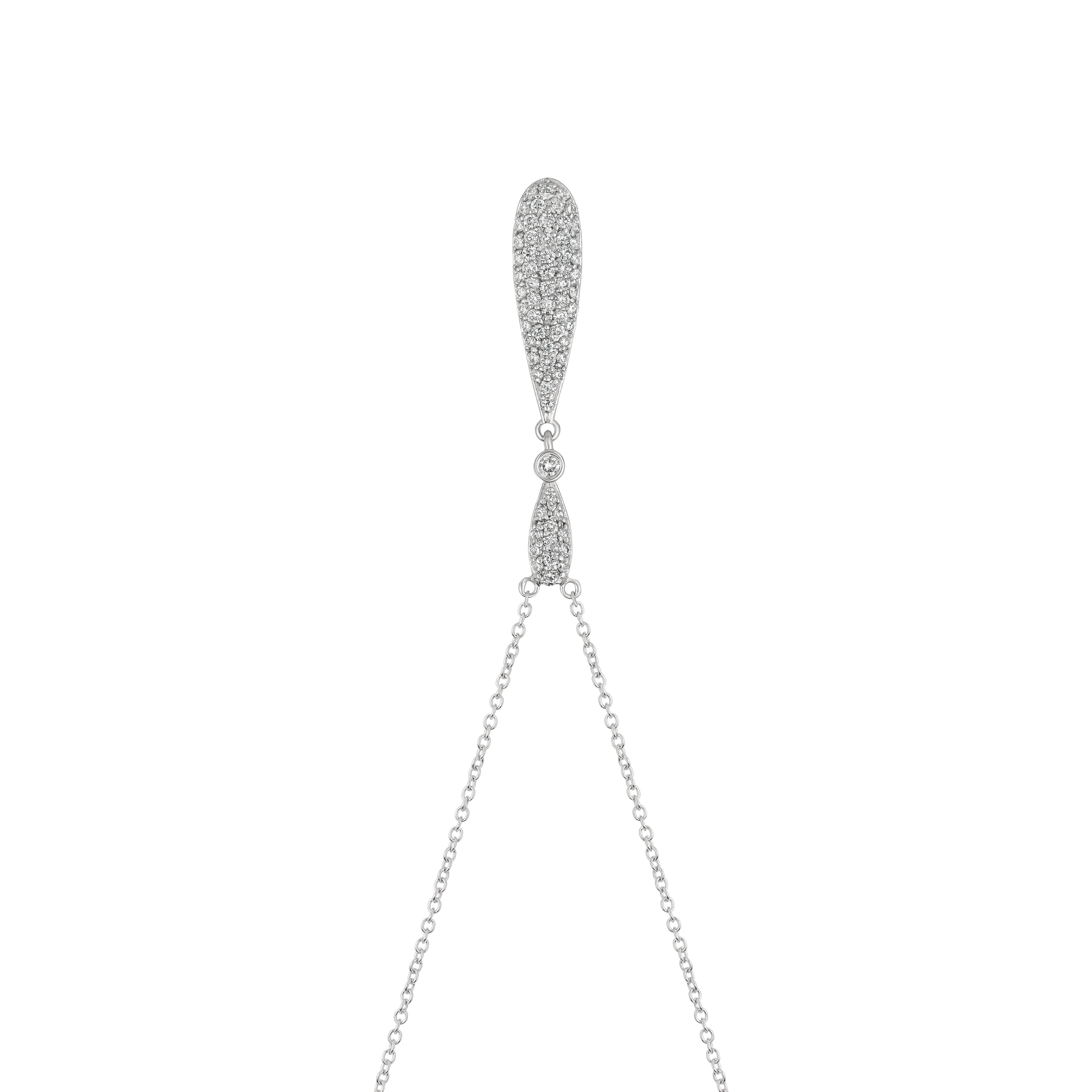 0.60 Carat Natural Diamond Drop Necklace 14K White Gold G SI 18 inches chain

100% Natural Diamonds, Not Enhanced in any way Round Cut Diamond Necklace
0.60CT
G-H
SI
14K White Gold, Pave style , 3.2 grams
1 3/8 inch in height, 1/4 inch in width
1