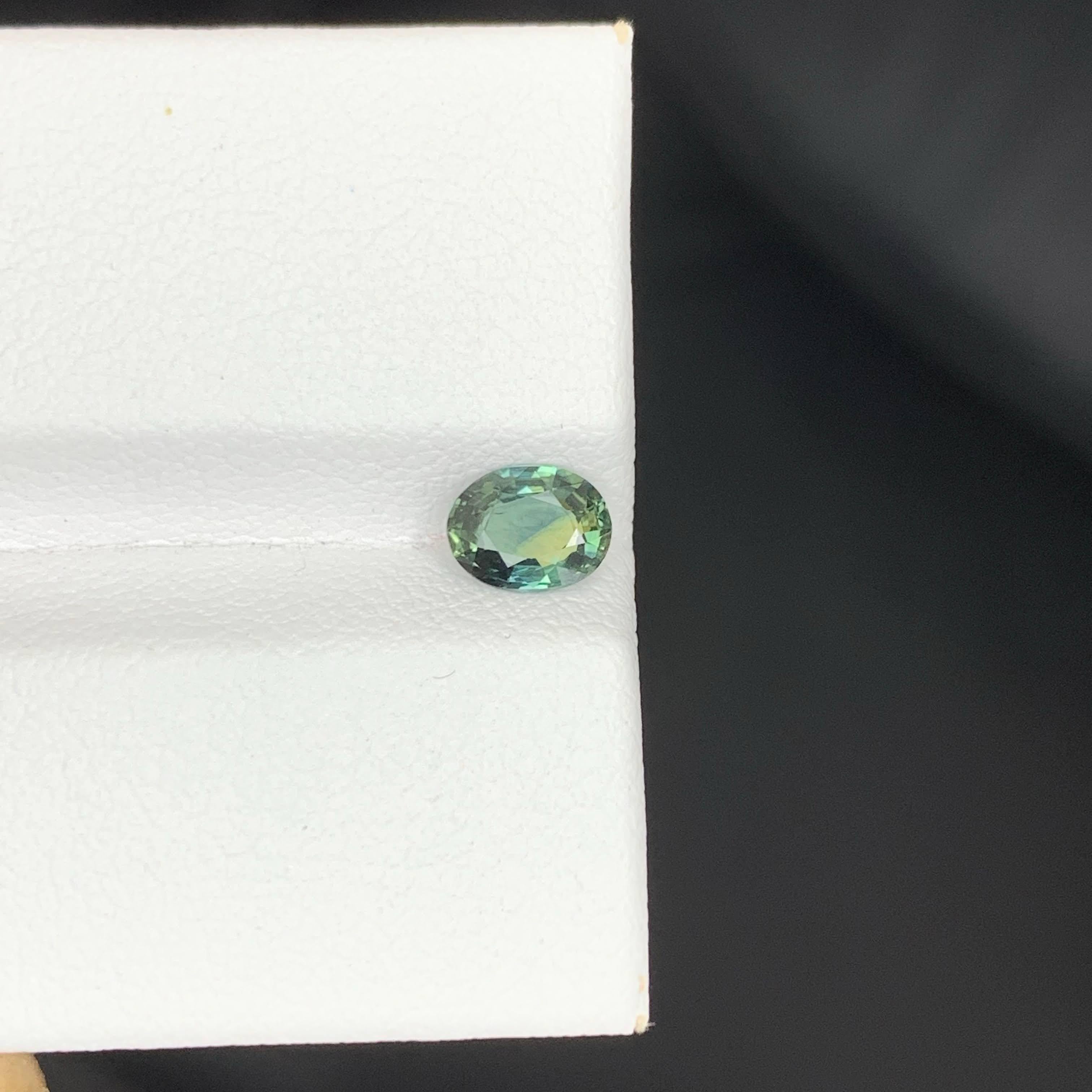 0.60 Carat Natural Loose Bicolor Parti Sapphire Stone Oval Sri Lankan Gemstone en vente 3