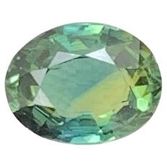 0.60 Carat Natural Loose Bicolor Parti Sapphire Stone Oval Sri Lankan Gemstone