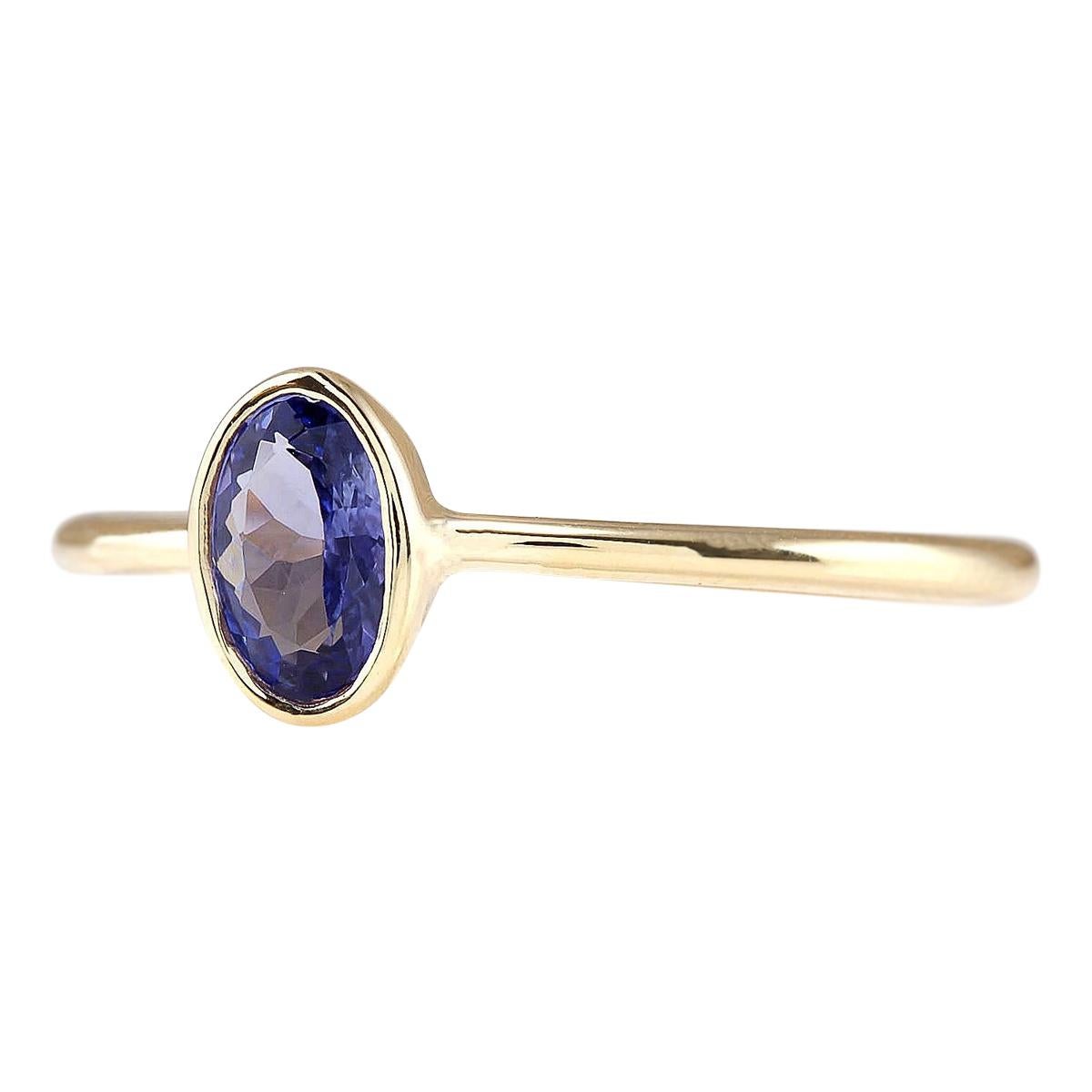 Stamped: 14K Yellow Gold
Total Ring Weight: 1.2 Grams
Total Natural Tanzanite Weight is 0.60 Carat (Measures: 6.00x4.00 mm)
Color: Blue
Face Measures: 6.00x4.00 mm
Sku: [703396W]
