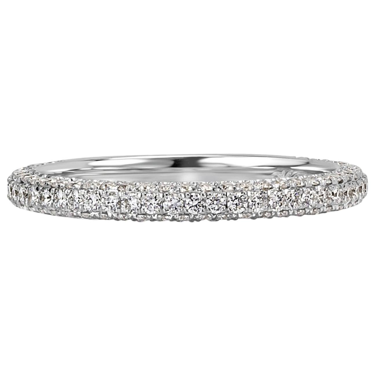 Mark Broumand 0.60 Carat Round Brilliant Cut Diamond Wedding Band