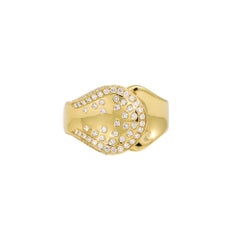 Kat Florence Natural Diamond Sprinkle 18 Karat Ring In Stock