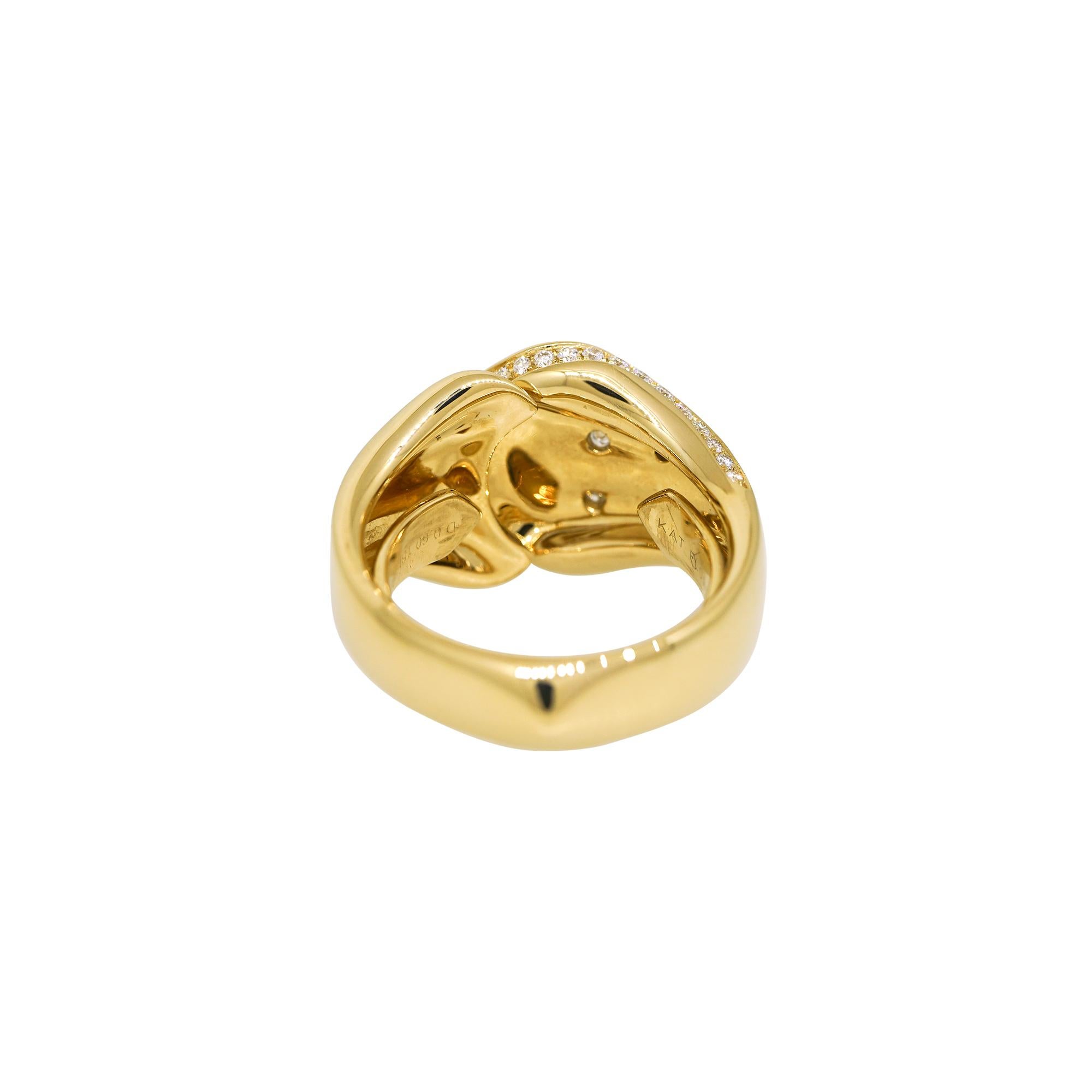 Kat Florence Natural Diamond Sprinkle 18 Karat Ring In Stock For Sale 1