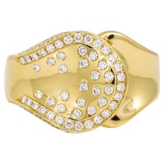 Kat Florence Natural Diamond Sprinkle 18 Karat Ring In Stock