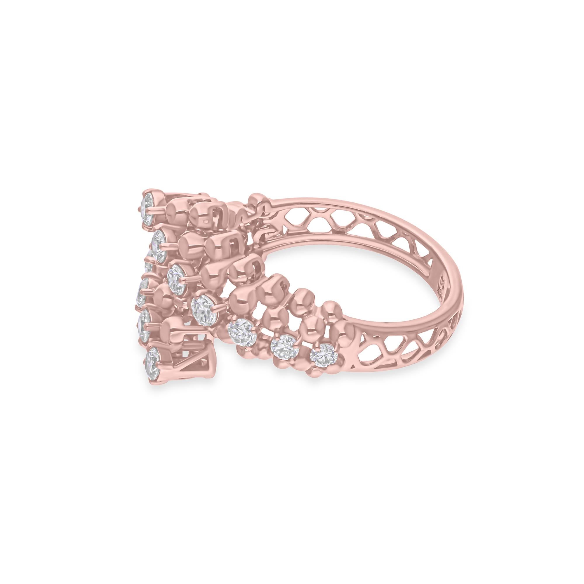 Cast from 18-karat gold, these exquisite ring is handset with 0.60 carats of sparkling diamonds.

FOLLOW SPECTRUM JEWELS storefront to view the latest collection & exclusive pieces. Spectrum Jewels is proudly rated as a Top Seller on 1stdibs with 5