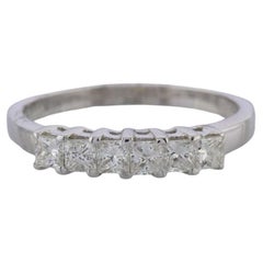 0.60 Carat Six Stone Princess Cut Diamond Ring