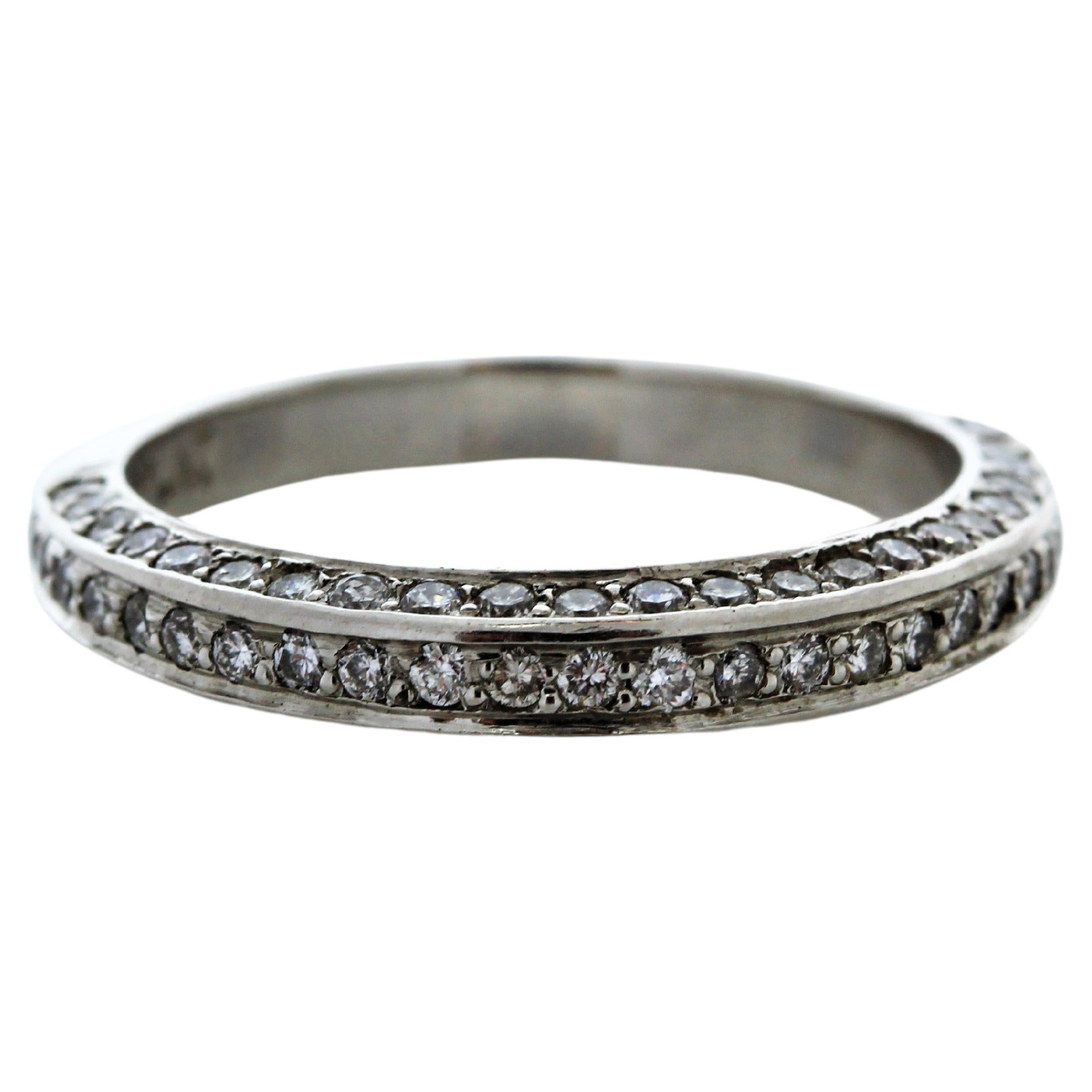 0,60 Karat Platin-Diamant-Hochzeits- oder Jahrestag-Ring