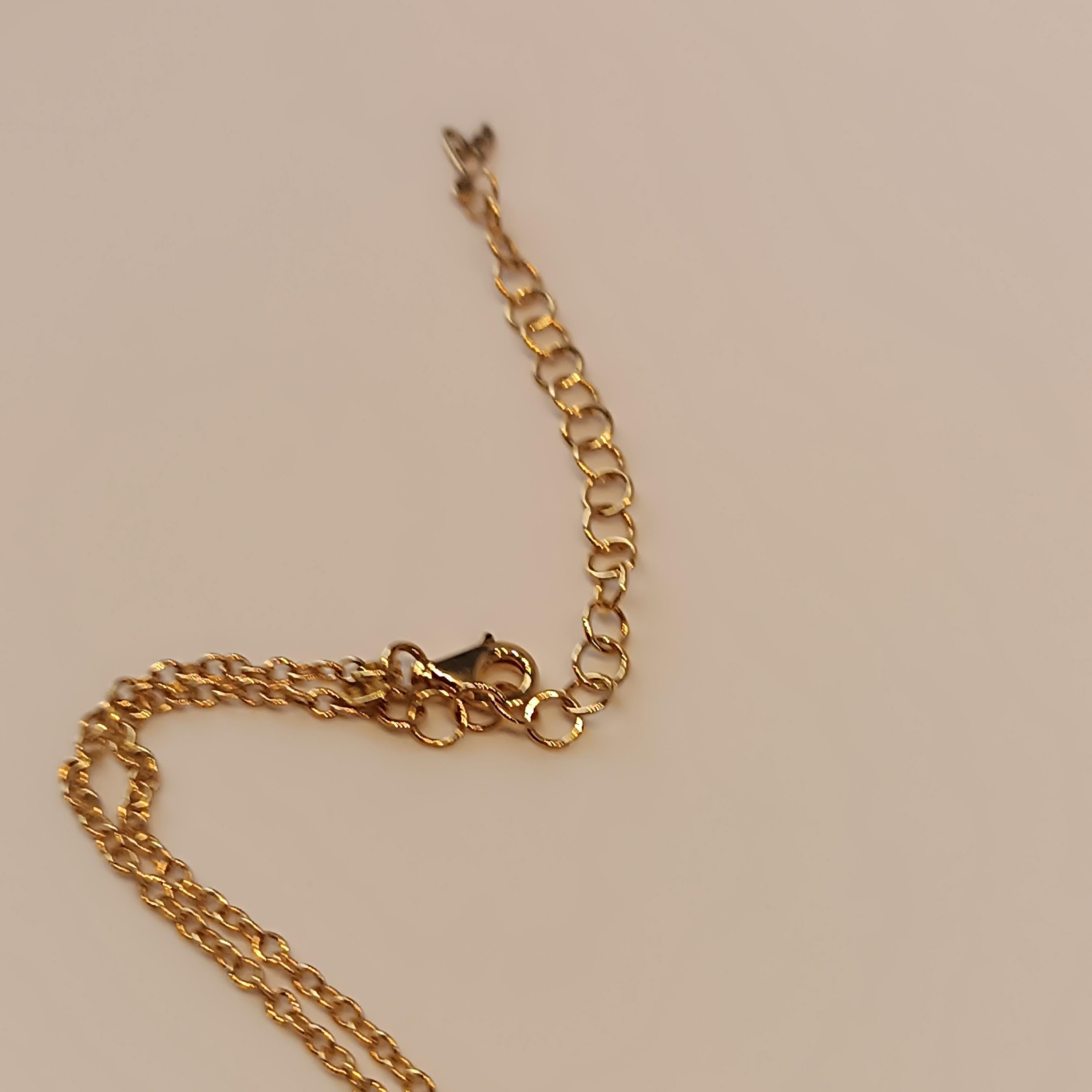0.60 Carat Vs G Diamonds on 18 Carat Rose Gold Onyx Pendant In New Condition For Sale In Milano, MI