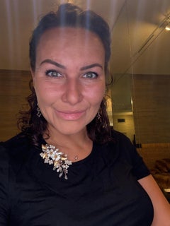 0.60ct Diamond bezel pendant necklace 14KT 16" inches