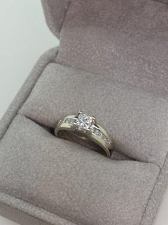 0.60ct Princess Cut Diamond (F/VS) Ring in 18K White Gold. Valued at $5250!