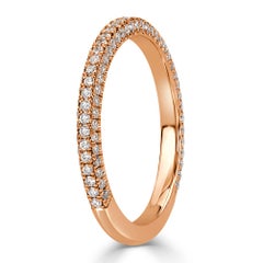 0.60ct Round Brilliant Cut Diamond Wedding Band