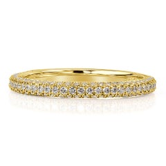 0.60ct Round Brilliant Cut Diamond Wedding Band