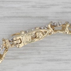 0.60ctw Diamond Tennis Bracelet 10k Yellow Gold 7.25" 4.3mm
