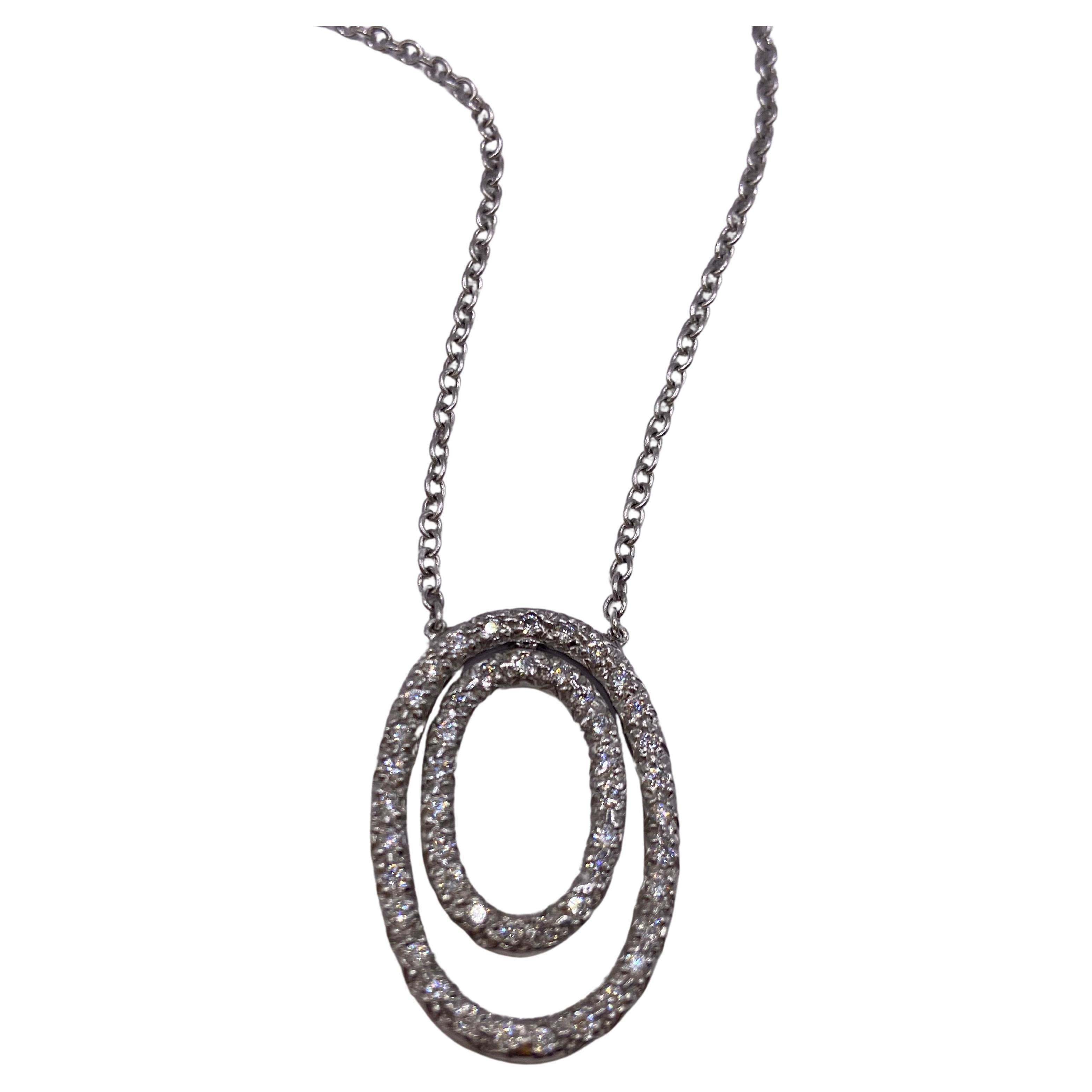 Metal: 18KT White Gold
Chain Length:  15