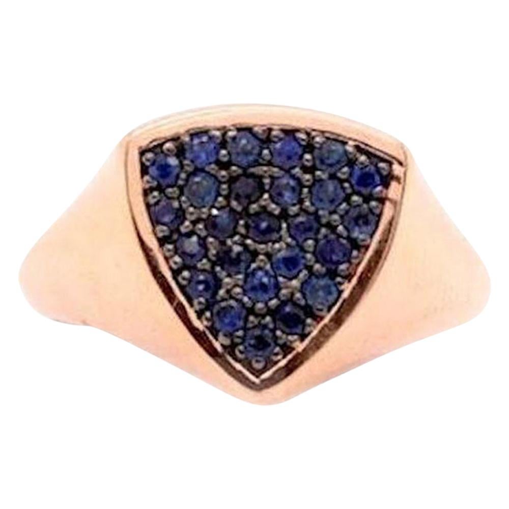 0.61 Carat Blue Sapphire Ring