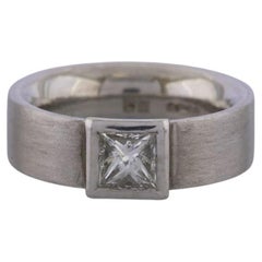 0.61 Carat Princess Cut Diamond Ring