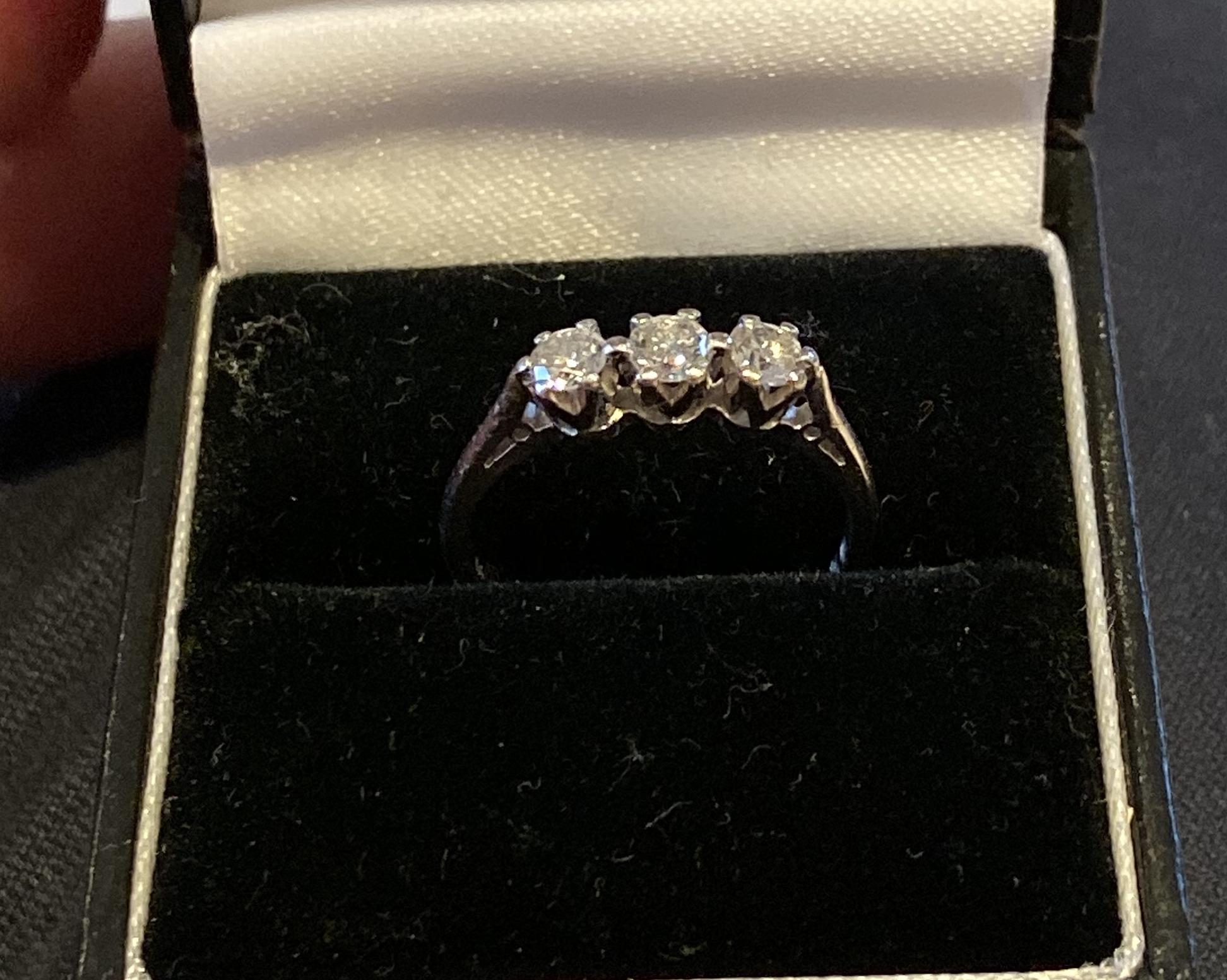 We are delighted to offer for sale this Stunning Sheffield made Millennium platinum 3 stone 0.61ct diamond ring in a six claw platinum 950 setting

A very good looking ring with bright clear diamonds, this would be ideal as an engagement or eternity