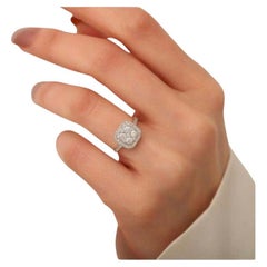 Anillo en racimo de diamantes de 0,61 ct