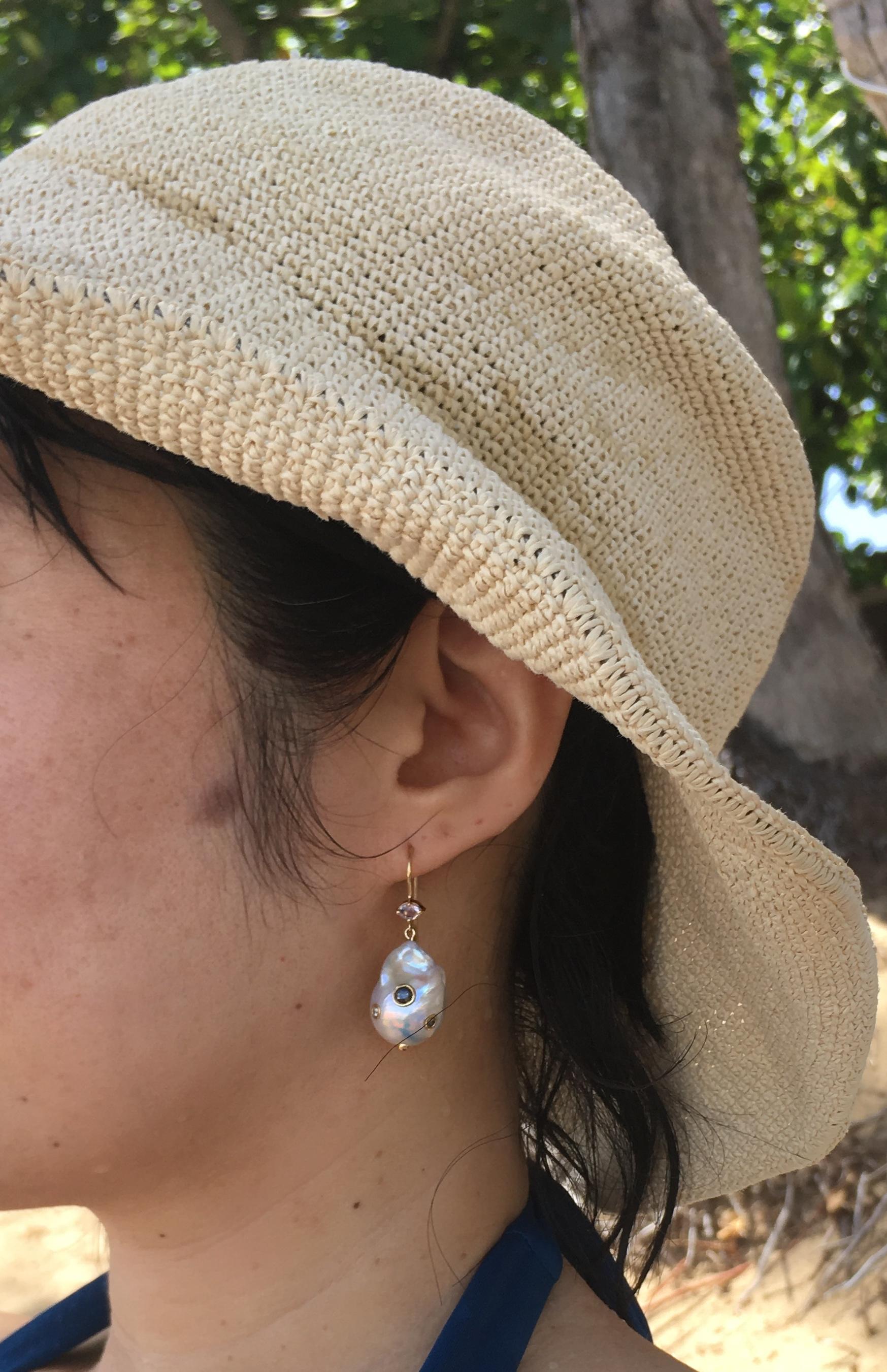 pretty woman pearl earrings