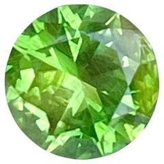 0.62 carats Demantoind Loose Garnet Stone Round Cut Natural Russian Gemstone