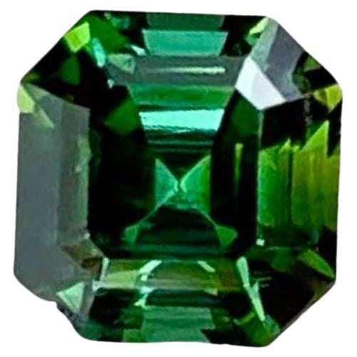 0.62 carats Mint Green Tourmaline Asscher Cut Natural Afghan Gemstone