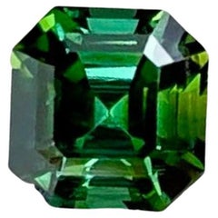 0.62 carats Mint Green Tourmaline Asscher Cut Natural Afghan Gemstone
