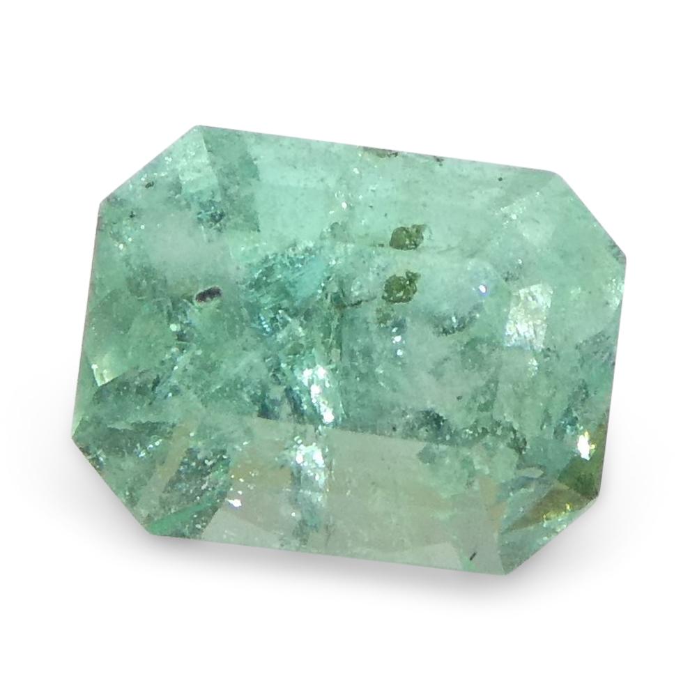 0.62ct Emerald Cut Green Emerald from Colombia For Sale 6