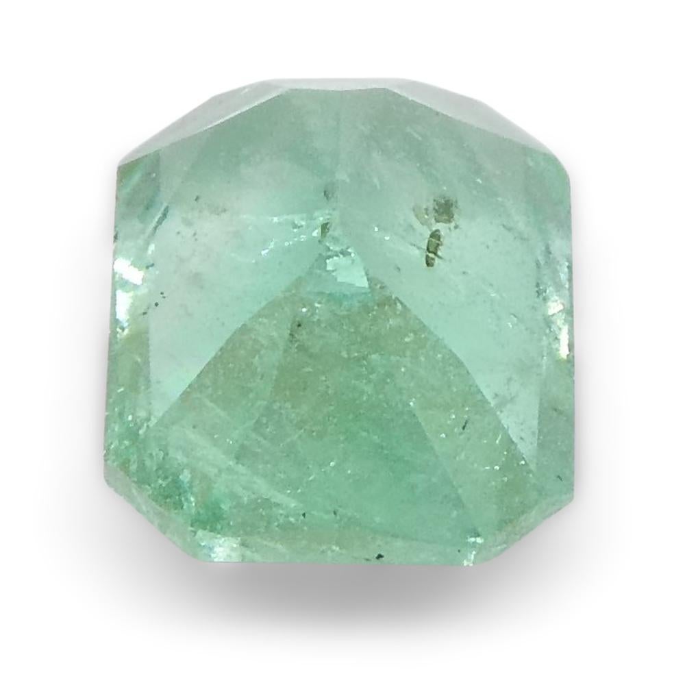 0.62ct Emerald Cut Green Emerald from Colombia For Sale 7