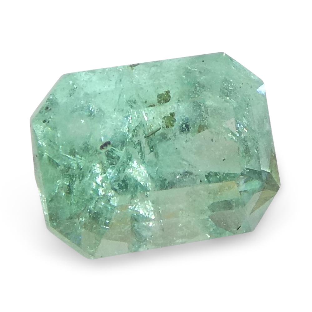 0.62ct Emerald Cut Green Emerald from Colombia For Sale 8