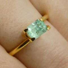 0.62ct Emerald Cut Green Emerald from Colombia