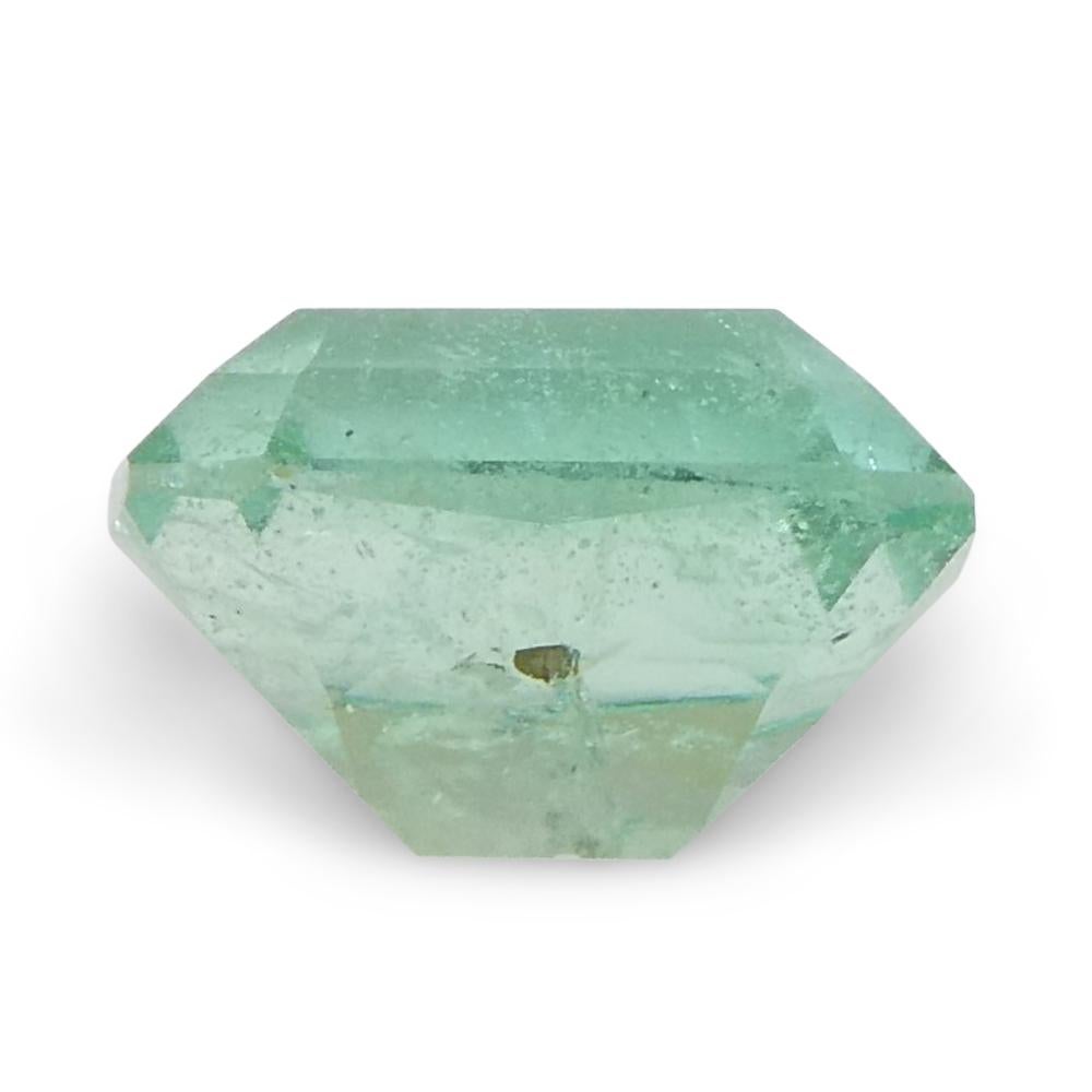 0.62ct Emerald Cut Green Emerald from Colombia For Sale 3