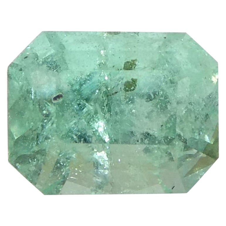 0.62 Smeraldo verde taglio smeraldo dalla Colombia in vendita