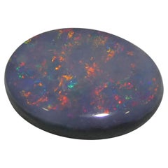 0.62ct Oval Cabochon Gray Opal from Australia