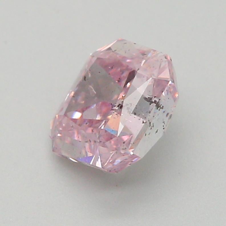 0.63 Carat Fancy Brownish Purplish Pink Radiant Diamond I1 Clarity GIA Certified In New Condition For Sale In Kowloon, HK