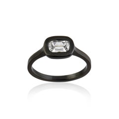 0.63 Carat GIA Certified Basel Setting Solitaire Ring in 18 Karat Gold