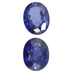 Saphirs bleus naturels de 0.63 carat, pierres précieuses non serties, bijoux personnalisables