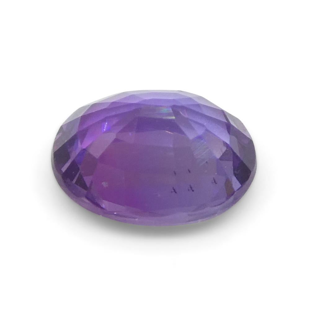 0.63ct Cushion Purple-Pink Sapphire from Madagascar Unheated For Sale 5