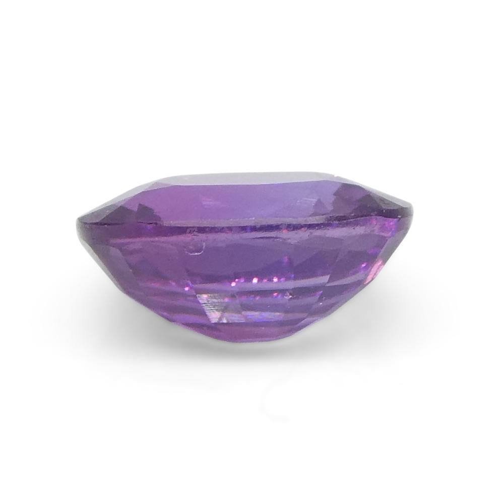 0.63ct Cushion Purple-Pink Sapphire from Madagascar Unheated For Sale 2