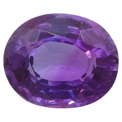 0.63ct Saphir coussin rose-pourpre de Madagascar non chauffé