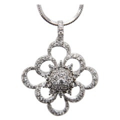 Pendentif en or 18 carats avec diamants de 0,64 carat