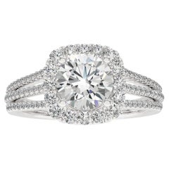 Bague de la collection Vow en or blanc 14 carats et diamants 0,55 carat