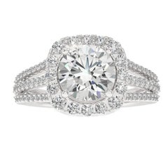 0.64 Carat Diamond Vow Collection Ring in 14K White Gold