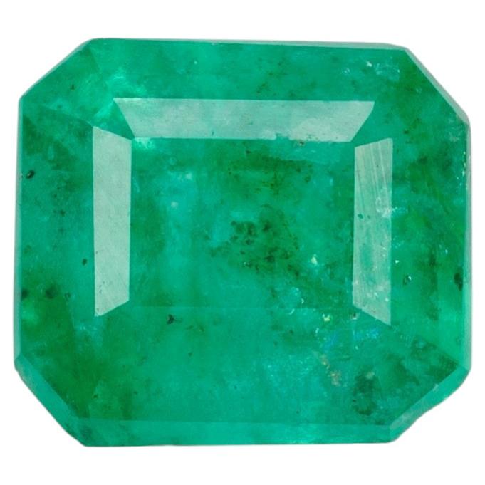 0.64 ct, Faceted Pakistani emerald For Sale